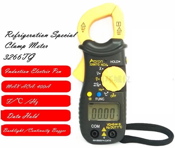3266TG Pocket Digital Clamp Meter - Refrigeration Special Clamp Meter - Multimeter - Air Conditioning Repair Tools