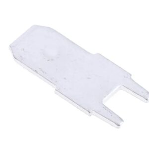 RS PRO Grey Uninsulated Male Spade Connector, PCB Tab, 7.9 x 6.4mm Tab Size