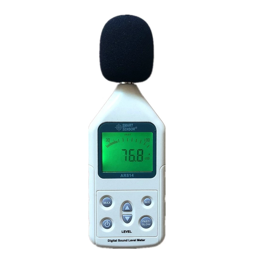 SMART SENSOR AR884A Sound Level Meter with Large LCD Screen Wall