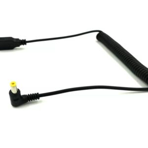 USB Plug To DC 4.7x1.7mm Plug DC Power Supply Socket Coiled Spiral Charger Cable for Monitor GPS