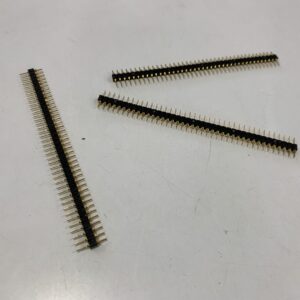 40Pin 1.27mm Single Row Straight Male Pin Header Strip For PCB Gold-plated copper