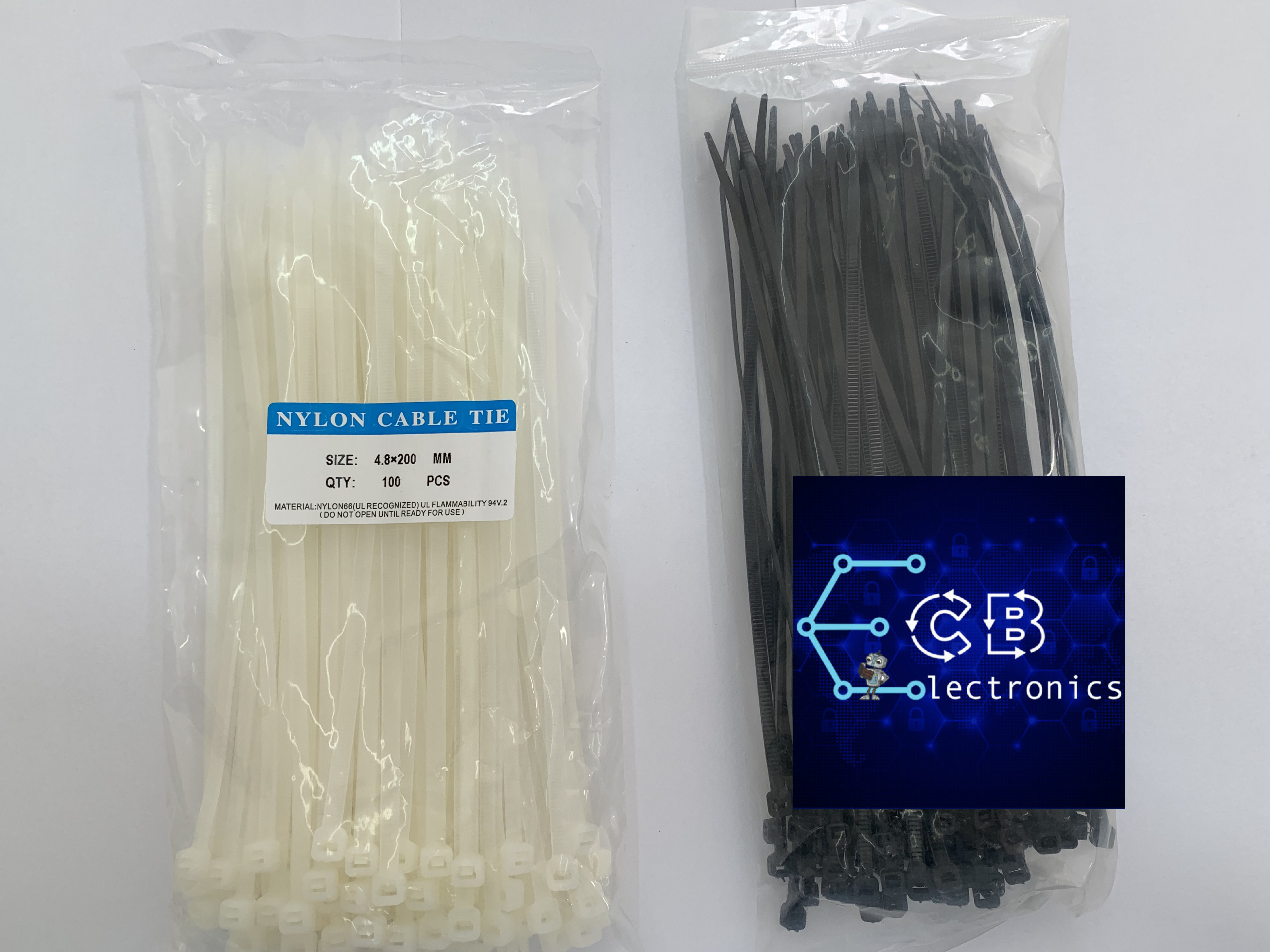 CABLE TIES 20cm C.B.Electronics