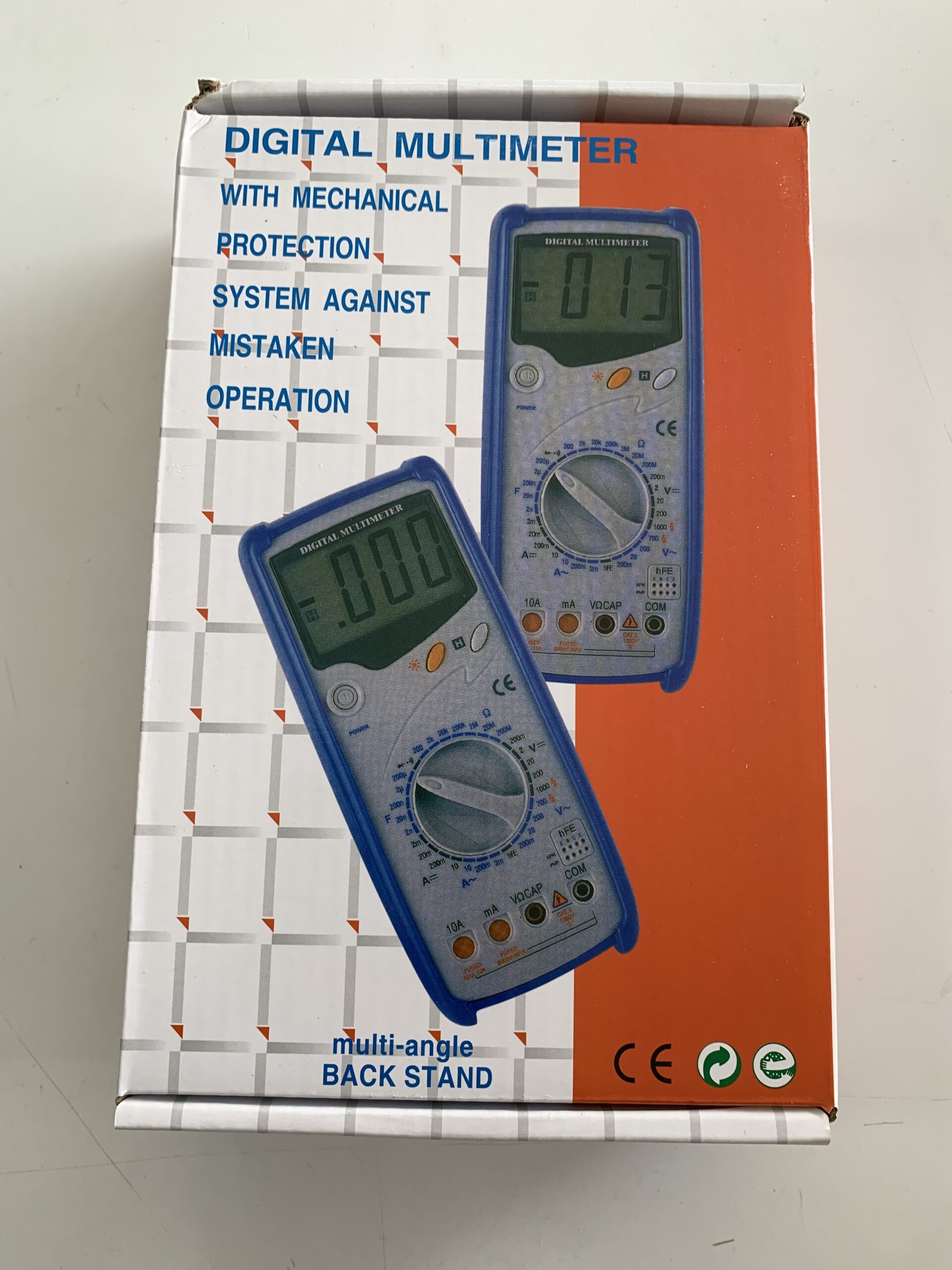 Digital Voltmeter Ammeter Ohmmeter Multimeter Volt AC DC Tester