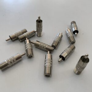 RCA Male to F-Type Female Adapter