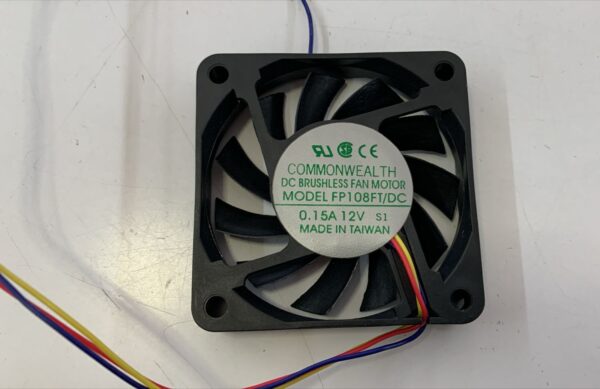 FP-108FT-12V 3 WI - 12V Fan 6x6x1cm 3 Wires – 60x60x10mm