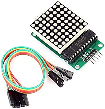 thumbnail image 2 of MAX7219 8x8 Red LED Dot Matrix Display Module - DIY Arduino Raspberry Pi Project Kit 2 of 12