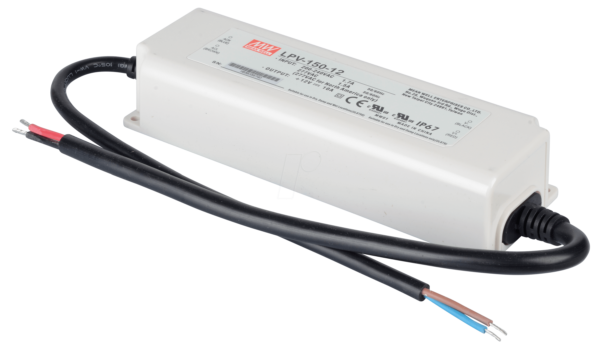 LPV-150-12 - AC-DC Single output LED Driver Constant Voltage (C.V.) - Input 180-305Vac - Output 12Vdc at 10A