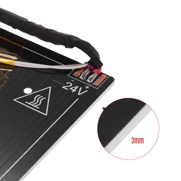 3D Parts Heater Bed of Ender 3 / Ender 3 Pro 3D Printer Replacement Parts Aluminum MK3 Heatbed Hotbed Platform with Heated Bed Cable Line for Ender-3 /Ender 3X /Ender 3 Pro 3D Printers DIY Kit - Image 3