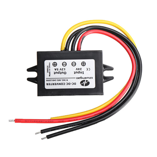WG-24S1205S - 24V TO 12V 5A CAR POWER CONVERTER 60W CAR STEP DOWN POWER SUPPLY MODULE