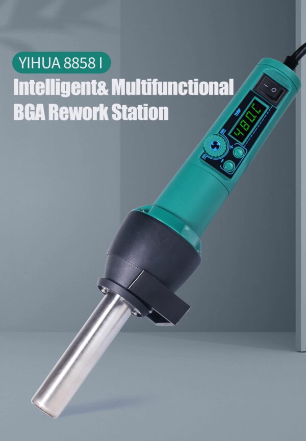 YIHUA Portable Hot Air Station 8858-I LED Digital Display Soldering Station 700W Solder Gun PCB SMD Repair BGA Rework Station