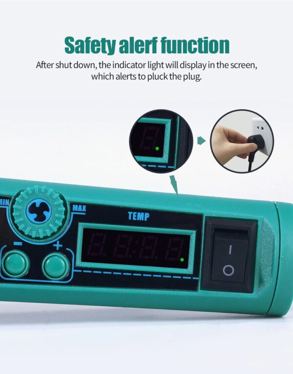 YIHUA Portable Hot Air Station 8858-I LED Digital Display Soldering Station 700W Solder Gun PCB SMD Repair BGA Rework Station - Image 3