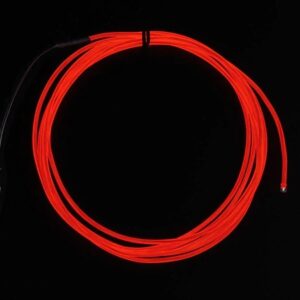 Red Electroluminescent (EL) Wire - 1 meter
