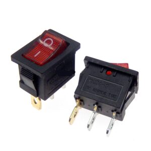 KCD1 15x21 mm Three-Legged Rocker Switch Two Tranches Of The Black Power Switch 3 Pins
