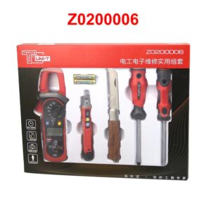 UT203 SET - Toplia (TOPLIA) Z0200006 Combination Tool Set - 5 Pieces of Electronic Electrician Repair Tools Household Comprehensive Repair Clamp Meter Test Pen Without Tool Kit