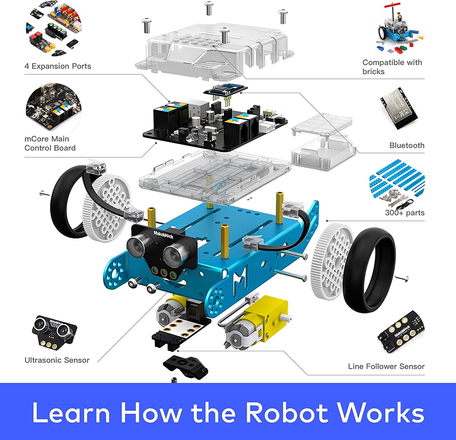 Makeblock mBot Explorer Kit Robot Kit Drag / Drop Coding