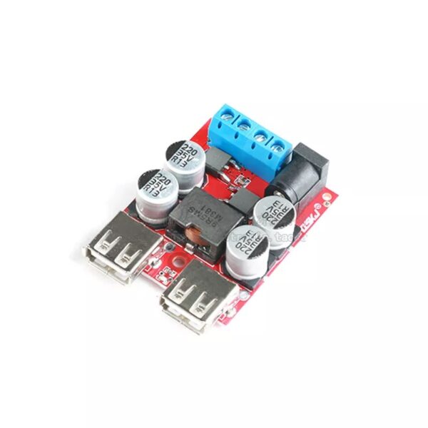DC-DC Vehicle Charging Board 8V-35V 5V 8A Power Supply Depressurization Module 2 4 port USB Output mobile Charger