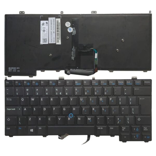 Backlit UI Keyboard For DELL Latitude E7440 Laptop Mouse Pointer 00K1C8 V141025AR1
