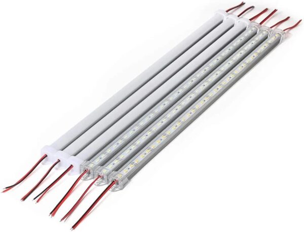 50CM LED Bar Light 5730 5630 36LEDs Hard Rigid LED Strip Bar Light DC12V 5730+PC Cover (White Transparent Cover) - Image 7