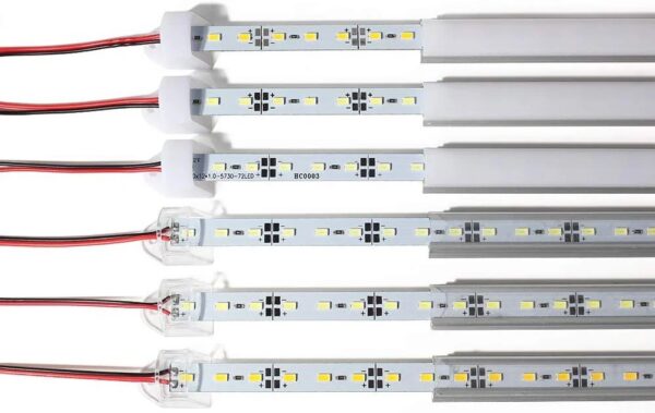 50CM LED Bar Light 5730 5630 36LEDs Hard Rigid LED Strip Bar Light DC12V 5730+PC Cover (White Transparent Cover) - Image 6