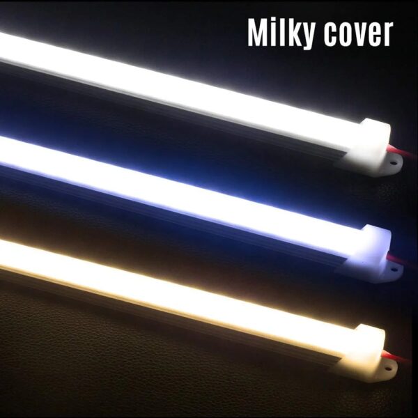 50CM LED Bar Light 5730 5630 36LEDs Hard Rigid LED Strip Bar Light DC12V 5730+PC Cover (White Transparent Cover) - Image 5