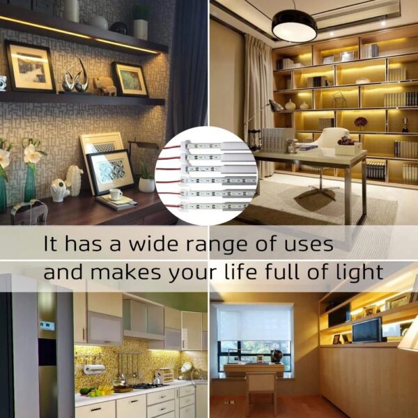 50CM LED Bar Light 5730 5630 36LEDs Hard Rigid LED Strip Bar Light DC12V 5730+PC Cover (White Transparent Cover) - Image 3