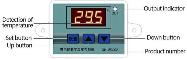 Module Board Test & Measuring Module - XH-3002 12V Professional W3002 Digital LED Temperature Controller 10A Thermostat Regulator - Image 3