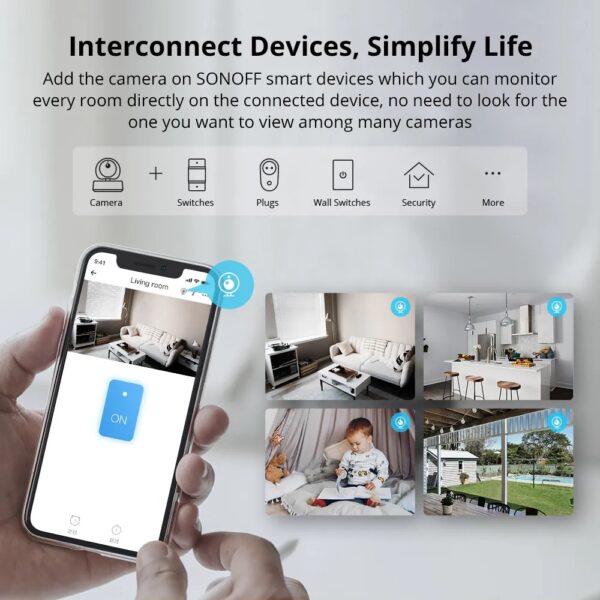 SONOFF GK-200MP2-B – Wi-Fi Wireless IP Security Camera (Cloud Storage) - Image 8