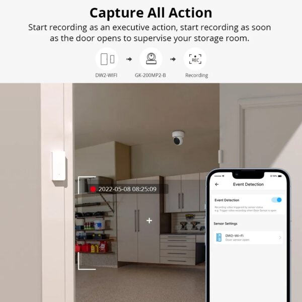 SONOFF GK-200MP2-B – Wi-Fi Wireless IP Security Camera (Cloud Storage) - Image 6