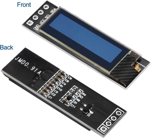 I2C OLED Display Module 0.91 Inch I2C SSD1306 OLED Display Module White I2C OLED Screen Driver DC 3.3V~5V - Image 4