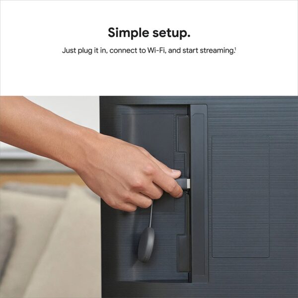 Google Chromecast - Streaming Device with HDMI Cable - Stream Shows, Music, Photos, and Sports from Your Phone to Your TV - Image 2