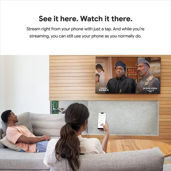 Google Chromecast - Streaming Device with HDMI Cable - Stream Shows, Music, Photos, and Sports from Your Phone to Your TV - Image 11
