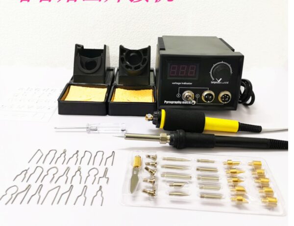 110V-240V Woodburner Wood Burning Tool Kit Woodburning Pyrography Pirograbador Pen Machine Set Electric Soldering Iron - Image 2