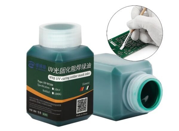 100g UV Photosensitive Solder Mask Ink Curable Soldering Prevent Corrosive Arcing PCB Circuit Board Repair Welding Paint Oil - Image 5
