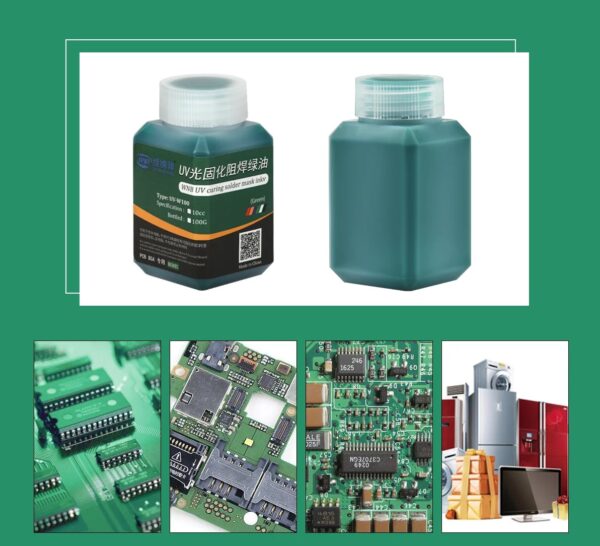 100g UV Photosensitive Solder Mask Ink Curable Soldering Prevent Corrosive Arcing PCB Circuit Board Repair Welding Paint Oil - Image 7