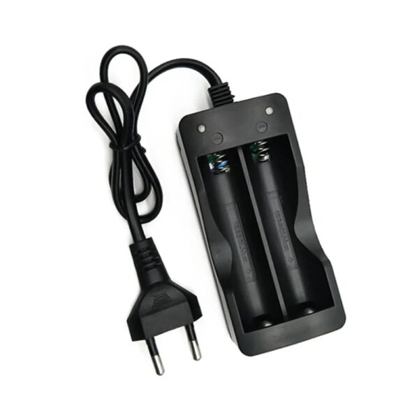 18650 Battery Charger EU Plug 2 Slots Smart Charging Safety Fast Charge 18650 Li-ion Rechargeable Battery Charger