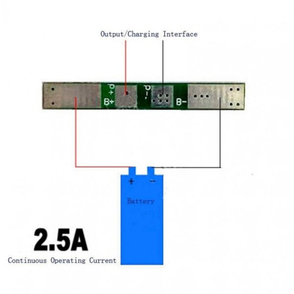 1S 18650 Li-ion Lithium Battery BMS Charger Protection Board for 3.7V Battery - Image 5