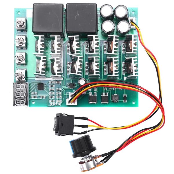DC 10-55V 12V 24V 36V 48V 55V 100A Motor Speed Controller PWM HHO RC Reverse Control Switch with LED Display - Image 2