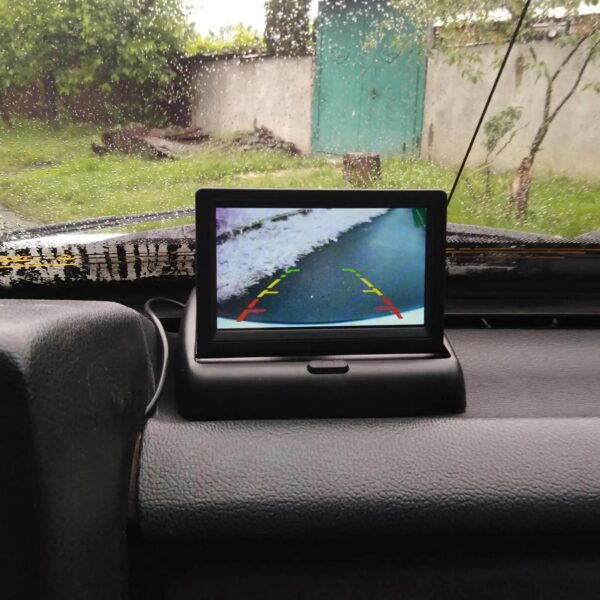 4.3 Inch TFT LCD Screen, Car Rear View Monitor, Rear View Parking Monitor With 2-channel Video Input, Additional Camera - Image 5