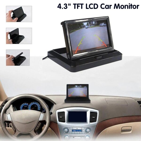 4.3 Inch TFT LCD Screen, Car Rear View Monitor, Rear View Parking Monitor With 2-channel Video Input, Additional Camera - Image 13