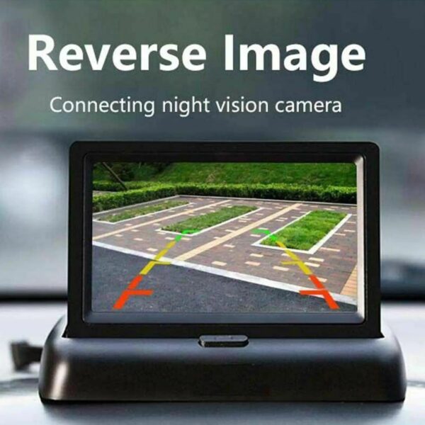 4.3 Inch TFT LCD Screen, Car Rear View Monitor, Rear View Parking Monitor With 2-channel Video Input, Additional Camera - Image 8