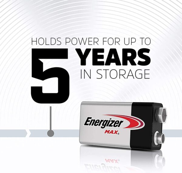 Energizer 522 Bp1 9V Max Alkaline Battery, Pack Of 1, Multi, Small - Image 10