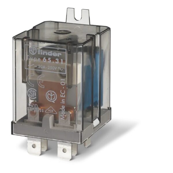 Power Relay – SPST-NO + SPST-NC – 220V AC – 20 A – 65 Series