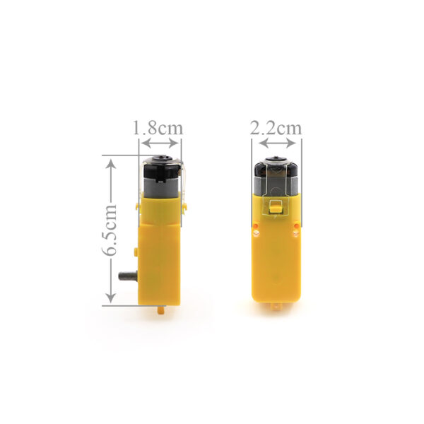 Yellow Motor with Metal Gear (3V ~ 12V) - Image 2