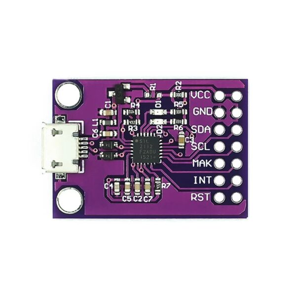 CP2112 Debug Board USB To SMBus I2C Communication Module 2.0 Micro USB 2112 Evaluation Kit for CCS811 Sensor Module - Image 2