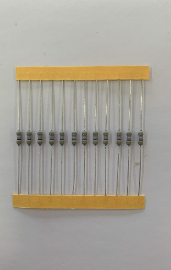 Electronic component: 0.25 watt, 0.47 ohm resistor.