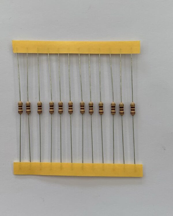 Electronic component: 0.25 watt, 110 ohm resistor.