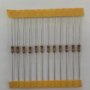 Electronic component: 0.25 watt, 1.1 ohm resistor.