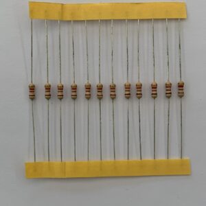 Electronic component: 0.25 watt, 1.1 kohm resistor.