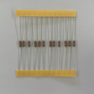 Electronic component: 0.25 watt, 120 ohm resistor.