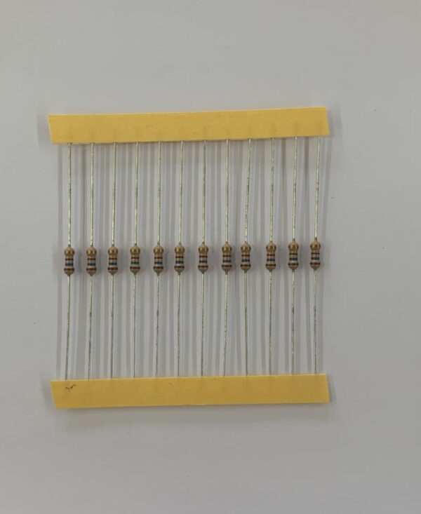 Electronic component: 0.25 watt, 160 ohm resistor.
